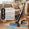 OLIXIS Wet Dry Vacuum Cleaner, Cordless All-in-One Vac Mops, Vacuum Mop with Self-Cleaning System, Dual Water Tank Design, Tangle-Free Brush, Dual-Edge Cleaning, 35-Min Runtime #1
