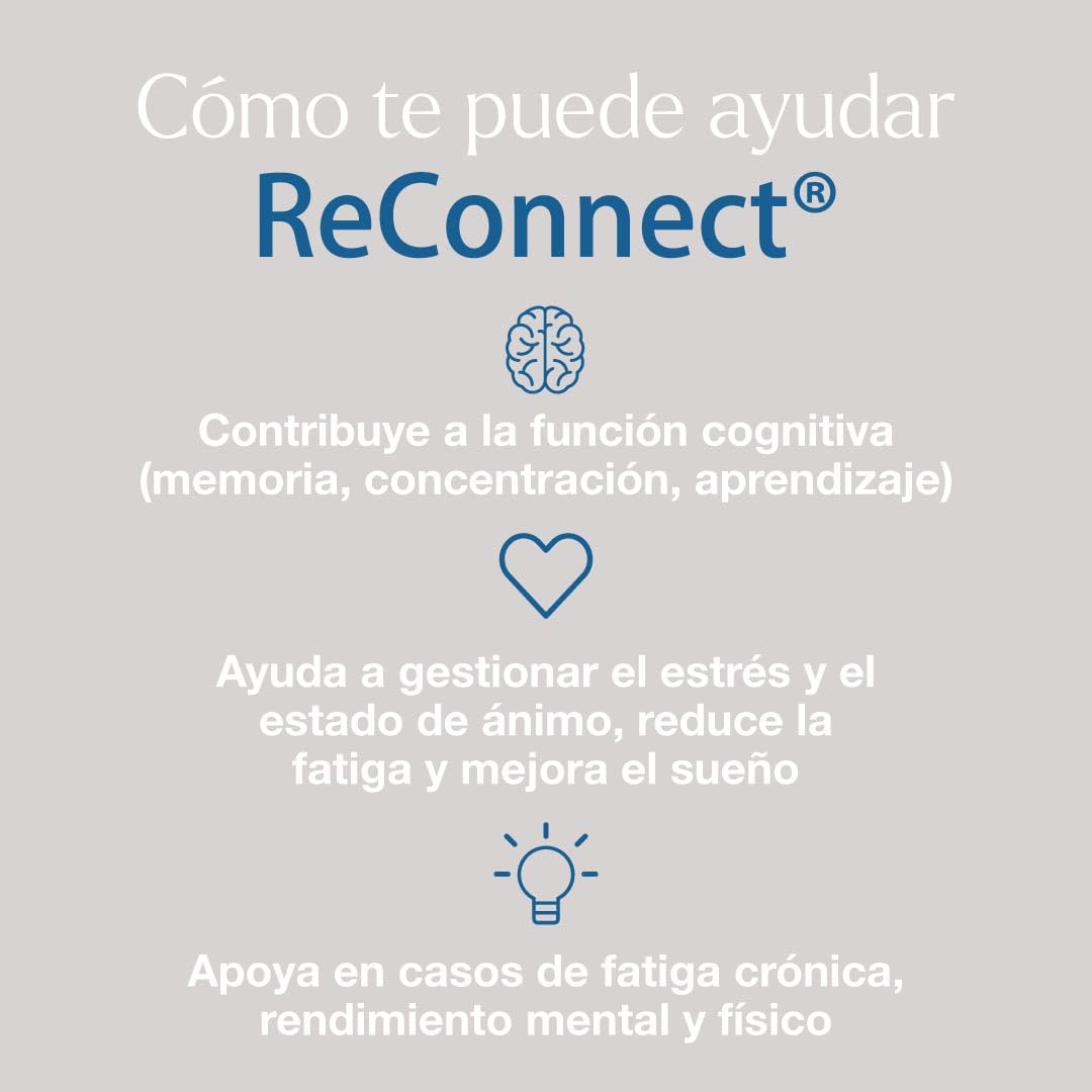 Vitae – ReConnect 90 comprimidos | NADH, CoQ10, Serina y Vitamina C | Rendimiento Cognitivo | Memoria, Concentración y Aprendizaje | Apoyo ante Fatiga Mental y Cansancio Diario