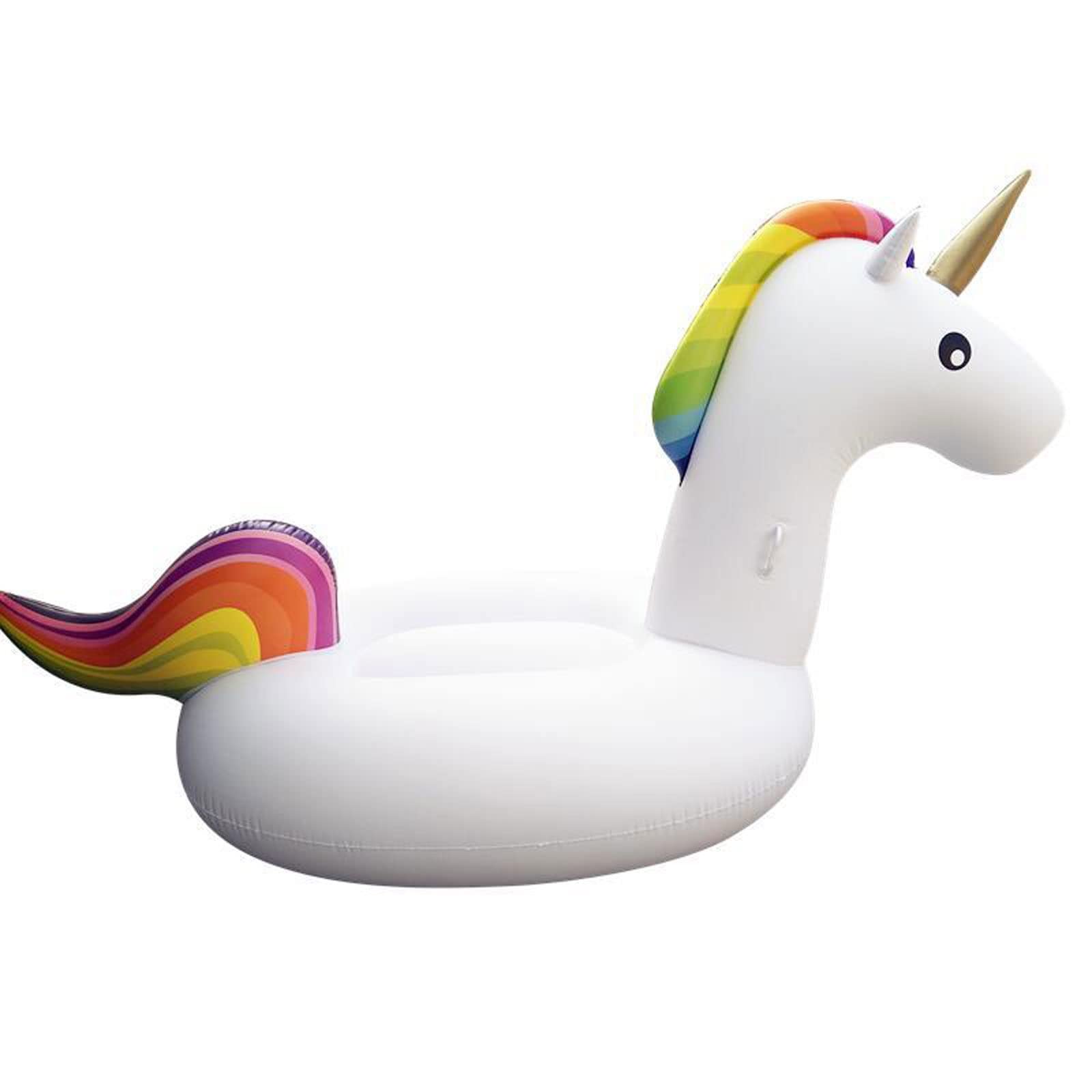 Suuim Piscinas para niños Unicornio Gigante Piscina Flotante Anillo de natación Colchón de Aire Inflable Círculo de natación Piscina Flotador Fila Tubo Juguetes para Fiestas de Agua