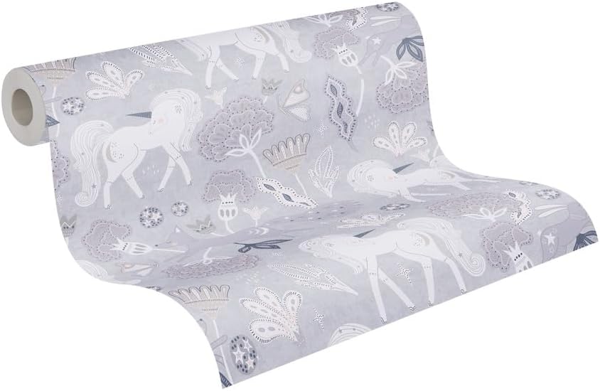 A.S. Création Lilly & Luis 771301 Non-Woven Wallpaper Princess 10.05 m x 0.53 m Beige Cream Pink Fairy Tale Wallpaper