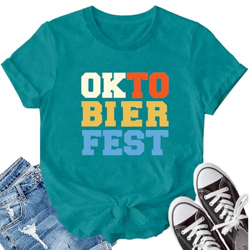 LBP Oktoberfest Shirt for Women Celebration Oktoberfest T-Shirt Oktobierfest Festival Tee Tops