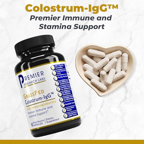 Premier Research Labs Colostrum-IgG - Bovine Colostrum Supplement for Immune Support* - Immune System Support Supplement Formulated with Grass-Fed Colostrum - 60 Plant-Source Capsules - Thumbnail 2