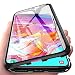 Produktbild Yichxu Samsung A30 Hülle Magnet, Magnetische Adsorption Handyhülle für Samsung Galaxy A30, Einteiliges 360 Grad Gehärtetes Glas Schutzhülle Ultra Dünn Panzerglasfolie Durchsichtige Case Cover,Schwarz