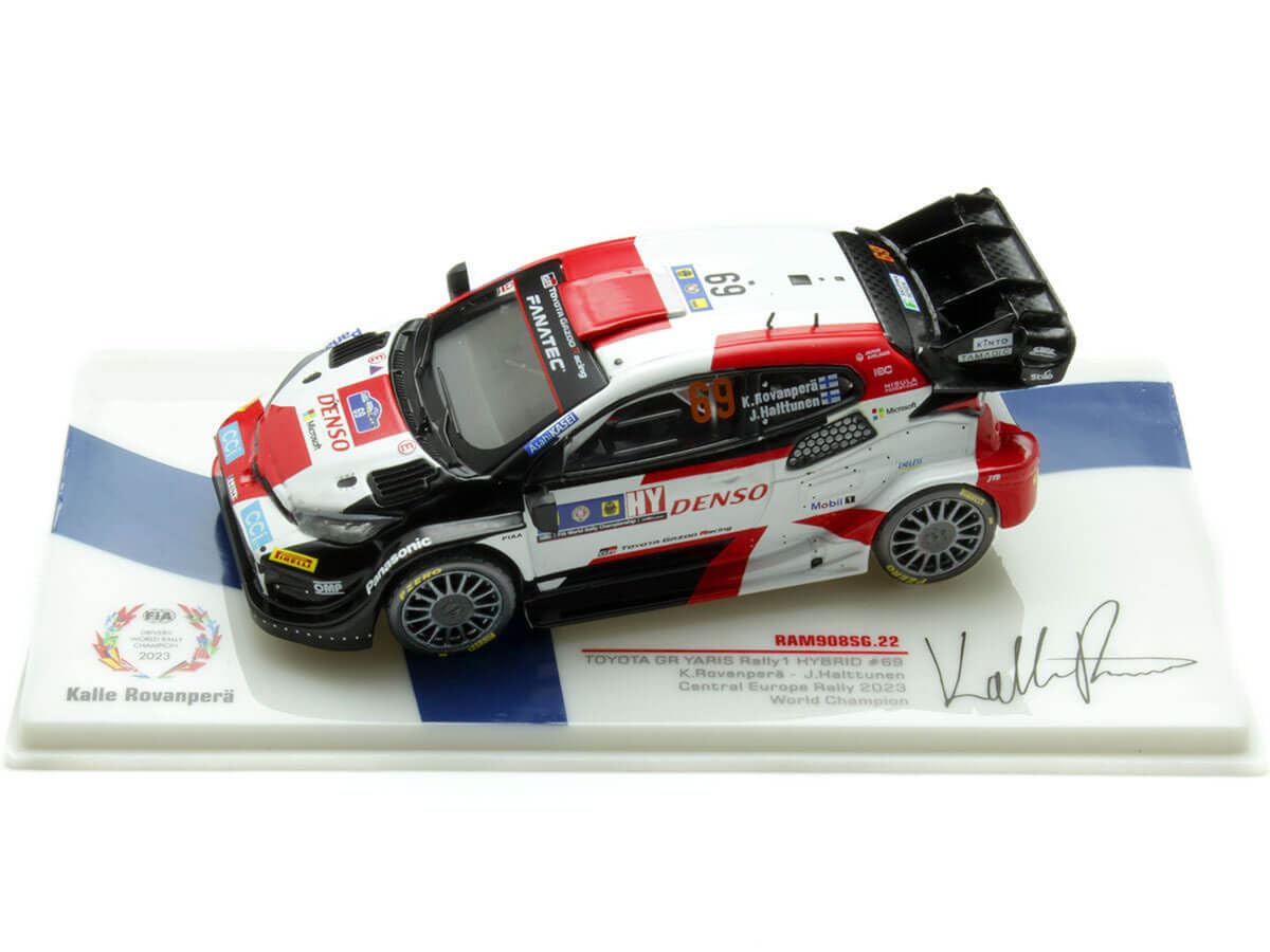 MODELLINO in Scala Ixo Model COMPATIBILE CON Toyota Rally WRC N.69 CENTR.EUROP.Rally 2023 ROVANPERA-HALTTUNEN 1:43 Model Scale RAM908 241217