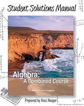 Paperback Student Solutions Manual for Algebra: A Combined Course Book