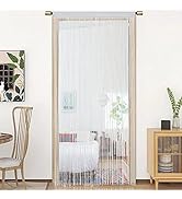 Tenda A Fili Per Porte Esterna Taiyuhomes - Nero 90x245 Cm | Antimosche E Decorativa | Per Interni Ed Esterni