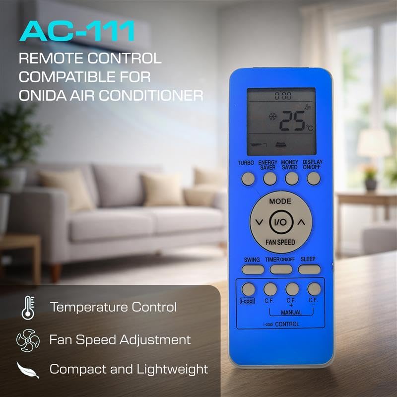 Image of Electronic Spices AC Remote | Compatible with Onida AC (Model AC-111) with AAA Batteries