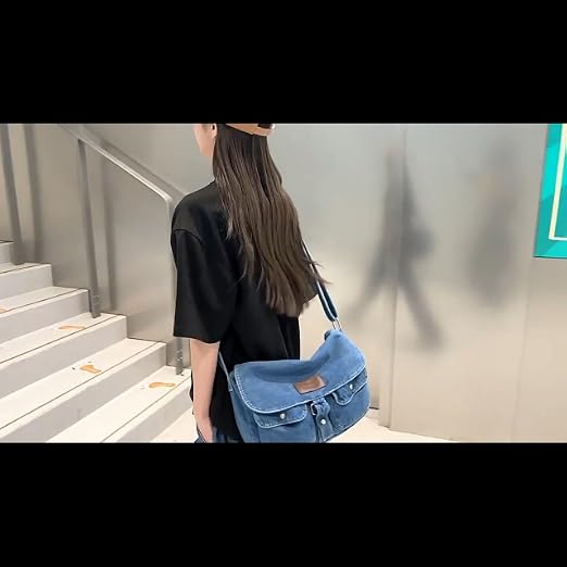 Amazon.com: Denim Crossbody Bags for Women Men, Messenger Bag Y2K