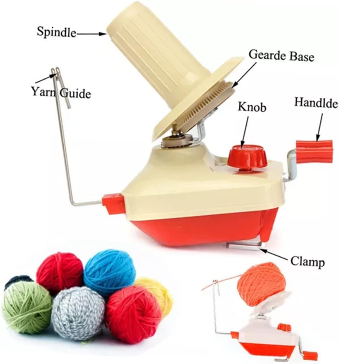 TOPPERFUN Yarn Ball Winder Hand Winder Compact Portable Easy to Use Durable Material
