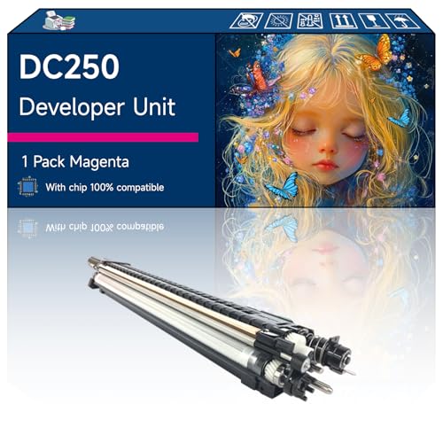 DC250 Developer Unit Compatible with Xerox DocuColor 240 242 250 252 260 WorkCentre 7655 7665 7675 7755 7765 Printers (1 Pack Magenta)