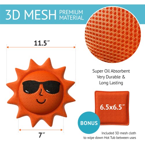 Bubbyshine Hot Tub Scum Absorber For Spa Hot Tub, Hot Tub Accessories For Adults, Hot Tub Cleaning Kit, Hot Tub Cleaner For Inside Surface, Hot Tub Sponge For Scum, Spa Accessories For Hot Tub Filter #TOP2