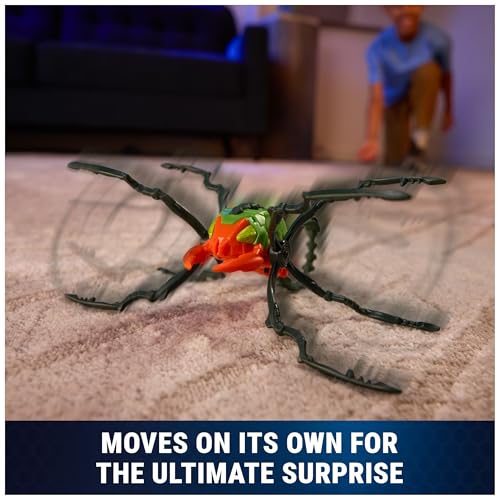 Image of HEX Bots Skitter Bot Scorpion Robotic Insect Toy, Red | Autonomous Movement, Scurry on any Surface, 8 Spinning Legs, Creepy Design, Prank Toy Gifts for Kids Ages 4+