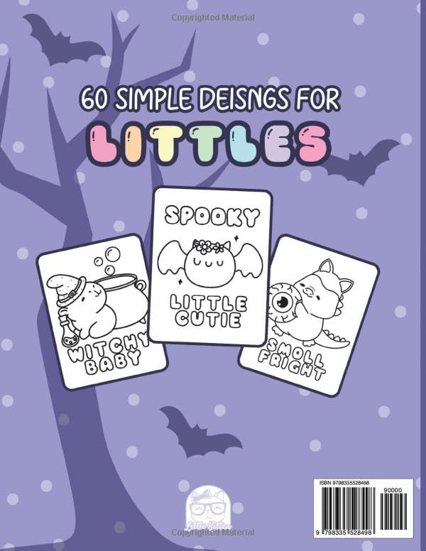 SPOOKY LITTLE SPACE: A Spooky Coloring Book for Littles, Middles, and Agere: - Cute Halloween Fun for Little Space Time and DDlg Coloring image 3