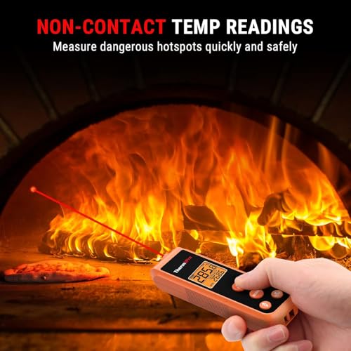 Image of LABART ThermoPro TP410 IR Thermometer Gun Non-Contact Laser Thermometer Gun for Cooking, Temperature Gun with Range -58℉~1022℉ for Pizza Oven Accessories, Griddle, Grill, HVAC, Engine (Not for Human)