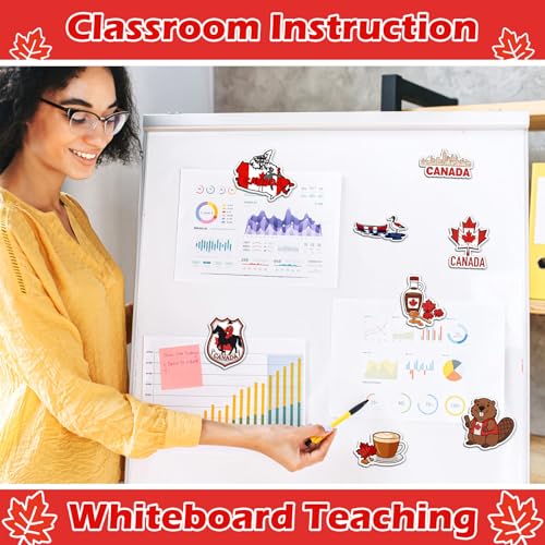 Set de 12 Imanes Decorativos Canadiense Yunsailing miniatura 5