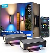 Govee Outdoor UpDown Wall Light, 2 Pack, 1200LM RGBICWW Smart Porch Lights Outdoor with 64 Scene ...