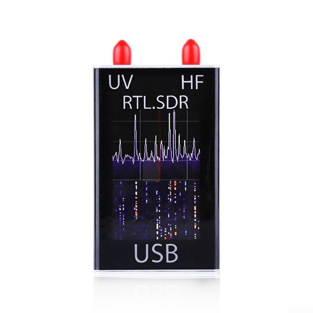RTL-SDR R820T+8232 Ricevitore Sintonizzatore USB 100KHz-1.7GHz HF Full Con Antenna Frusta