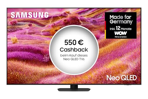 Samsung Neo QLED 4K QN90F 85 Zoll (214 cm) Mini LED Fernseher, Antireflexion, NQ4 AI Gen3 Prozessor, Neo Quantum HDR+, 4K Upscaling Pro, Dolby Atmos, Knox Security, Samsung Vision AI Smart TV