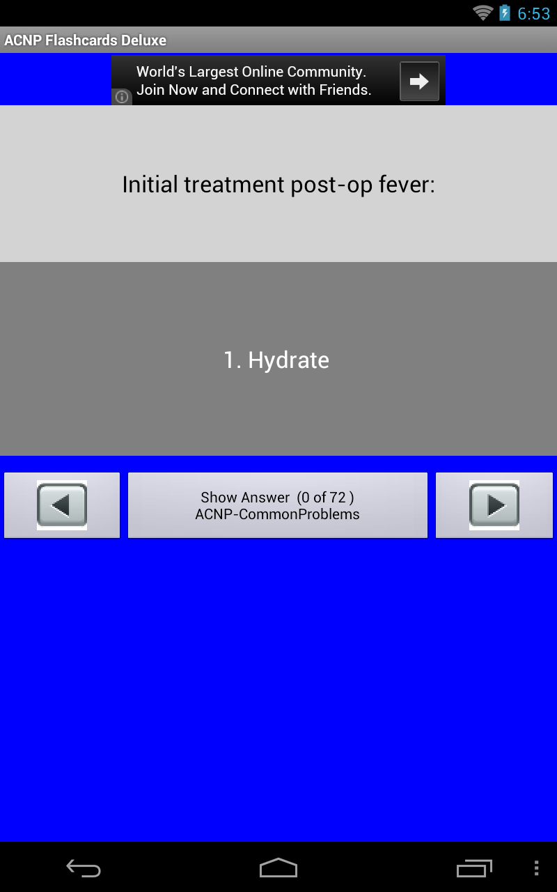 ACNP Flashcards Deluxe App on Amazon Appstore