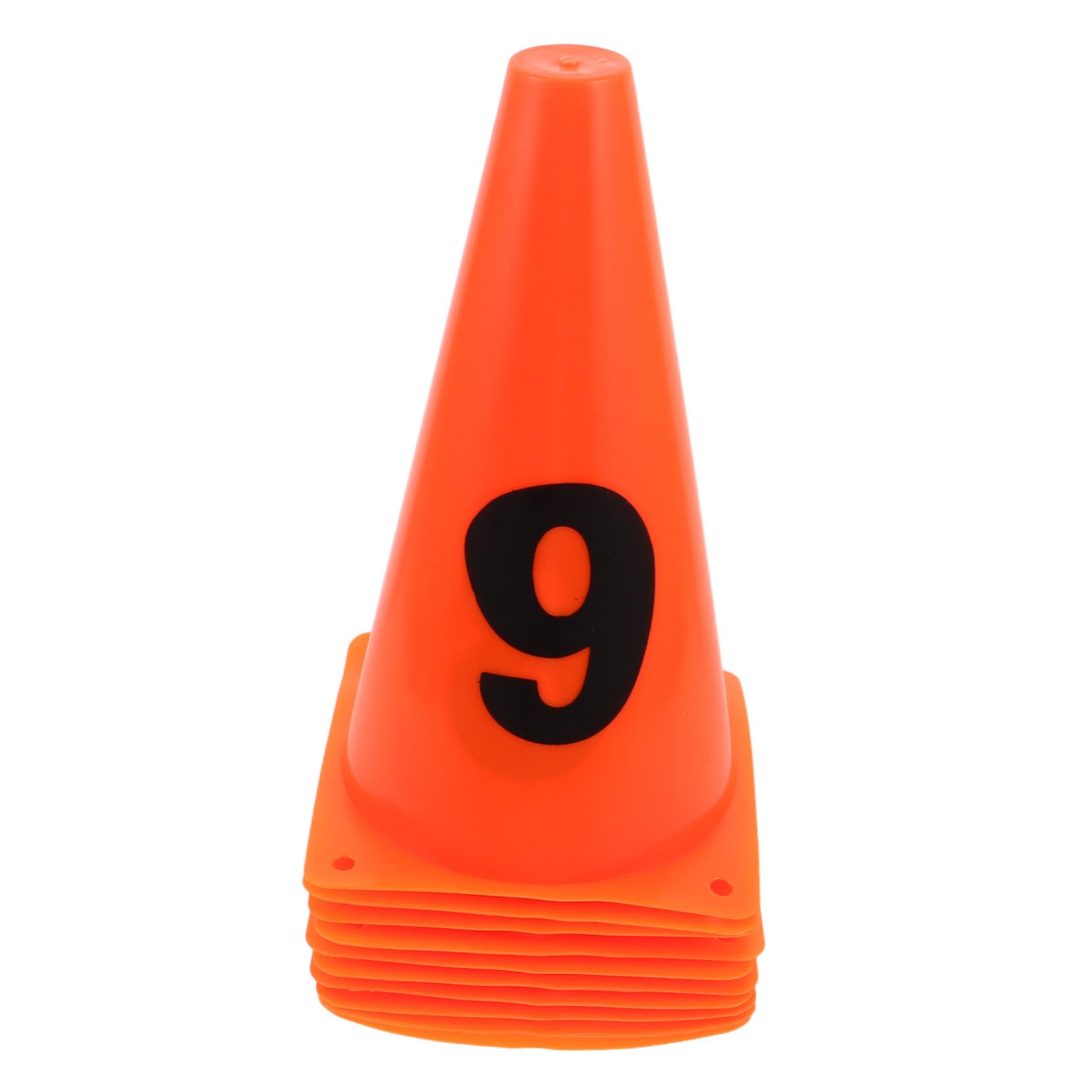 Gatuida 10 Unidades De Conos De Entrenamiento De Fútbol con Logotipo Cilíndrico para Patines Marcadores De Puntos para Deportes Conos Deportivos De Plástico De Agilidad De