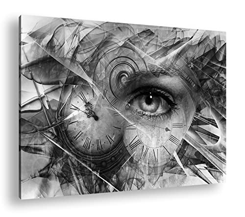 Impression numérique 90x60 noir et blanc avec cadre en bois