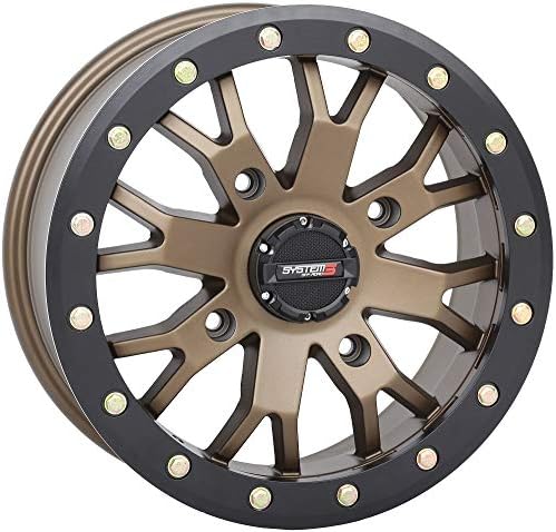 System 3 SB-4 Beadlock 15x7 ATV/UTV Wheel - Bronze (4/137) 6+1 [1...