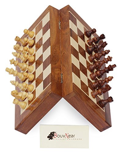 Jeu d'échecs SouvNear en bois 35 cm, le cadeau idéal pour passionnés