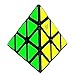 CuberSpeed Qiyi Pyramid Cube Black Triangle Speed Cube Pyramid Black Speed Cube
