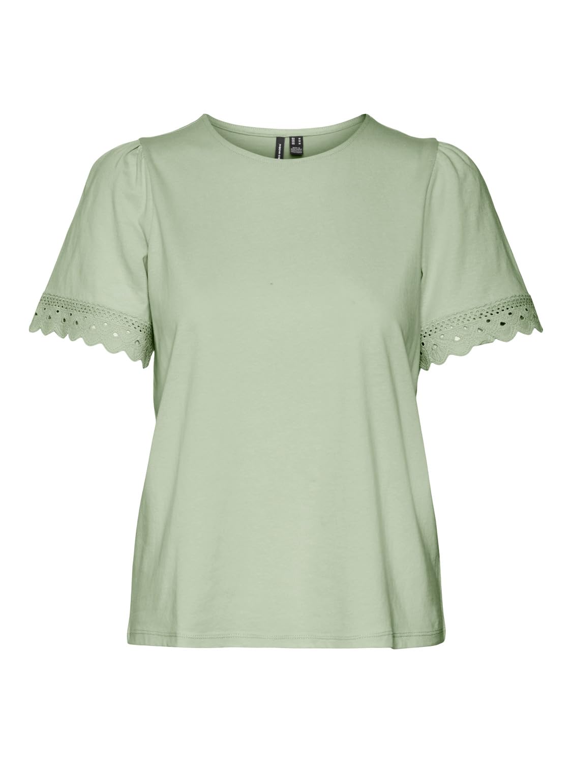 VERO MODA CURVE Vmpanna Glenn SS Lace Top Curve Camiseta para Mujer