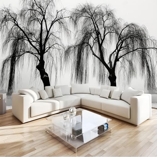 Papier peint photo 3D arbre pour salon moderne et chambre à coucher sereine