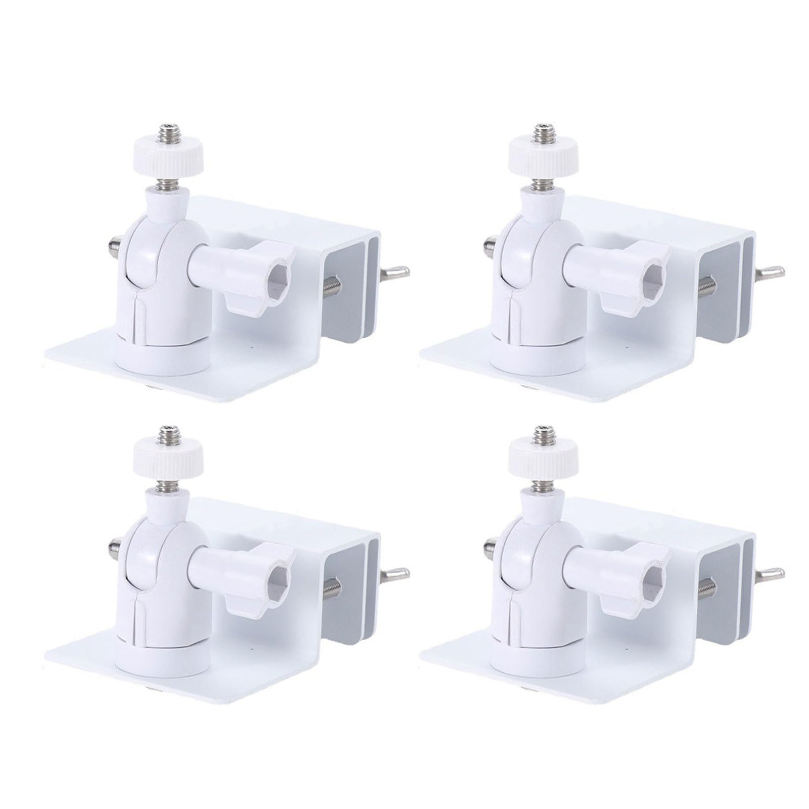 Lirrvb 4 Whites 2 / 4Pcs Multipurpose Solars Panel Gutter Mount Clip Aluminum Alloy Portable Designs For Enhances Sunlight Exposure Weatherproof Solar Mount