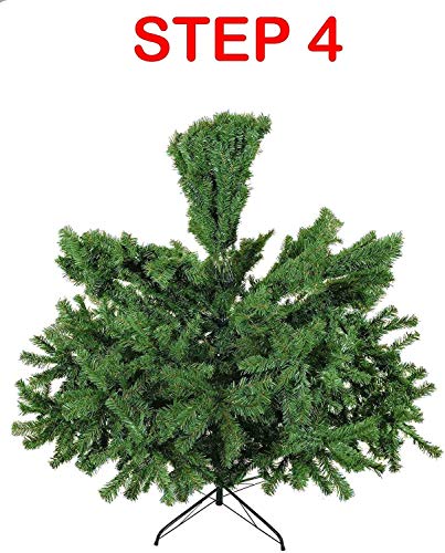 Abaseen 7ft Artificial Christmas Tree Xmas Pine Tree with 1200 Tips Solid Metal Legs Perfect for Indoor and Outdoor Holiday Decoration - Image 4