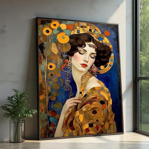 Femme en or portrait abstrait de femme pour une atmosphère sereine