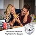 Allpeak Stocking Stuffers for Men Women Adults Teens Him Her, Fun Girlfriend Boyfriend Wife Husband Coworker Christmas White Elephant Gifts, Couple Anniversary Date Night - Role Playing Dice - Silver