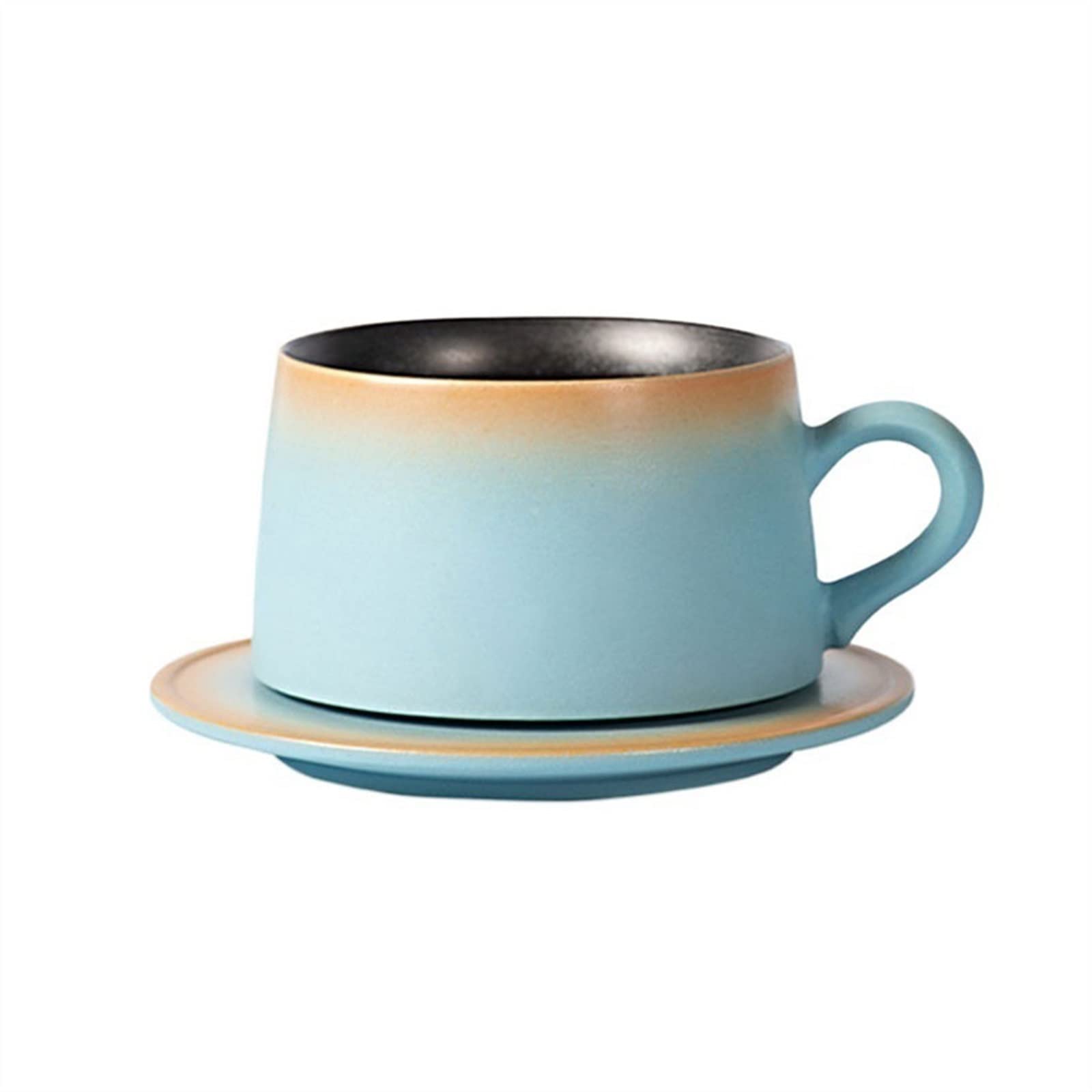 Kubek 220 ml wykwintny ceramiczny zestaw filiżanek do kawy i spodków wysokiej klasy biurowy kubek do latte domowy i komercyjny kubek do kawy filiżanka do kawy