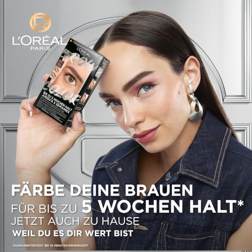 L'Oréal Paris Augenbrauenfarbe für einen strahlenden und perfekt gepflegten Look, Ammoniakfreie Augenbrauenfarbe… – Ansicht 2