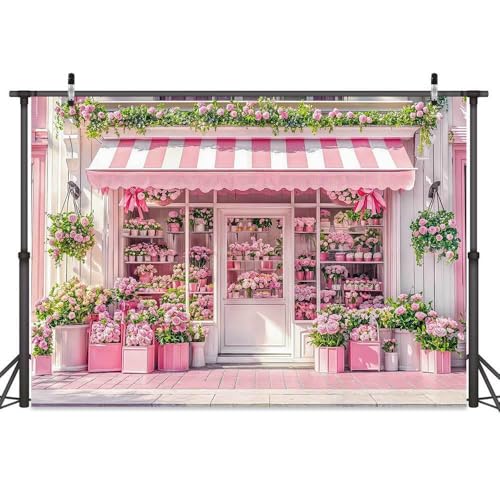 Fondo Fotográfico Floral 10x8ft Rosa MCKTOM miniatura 1