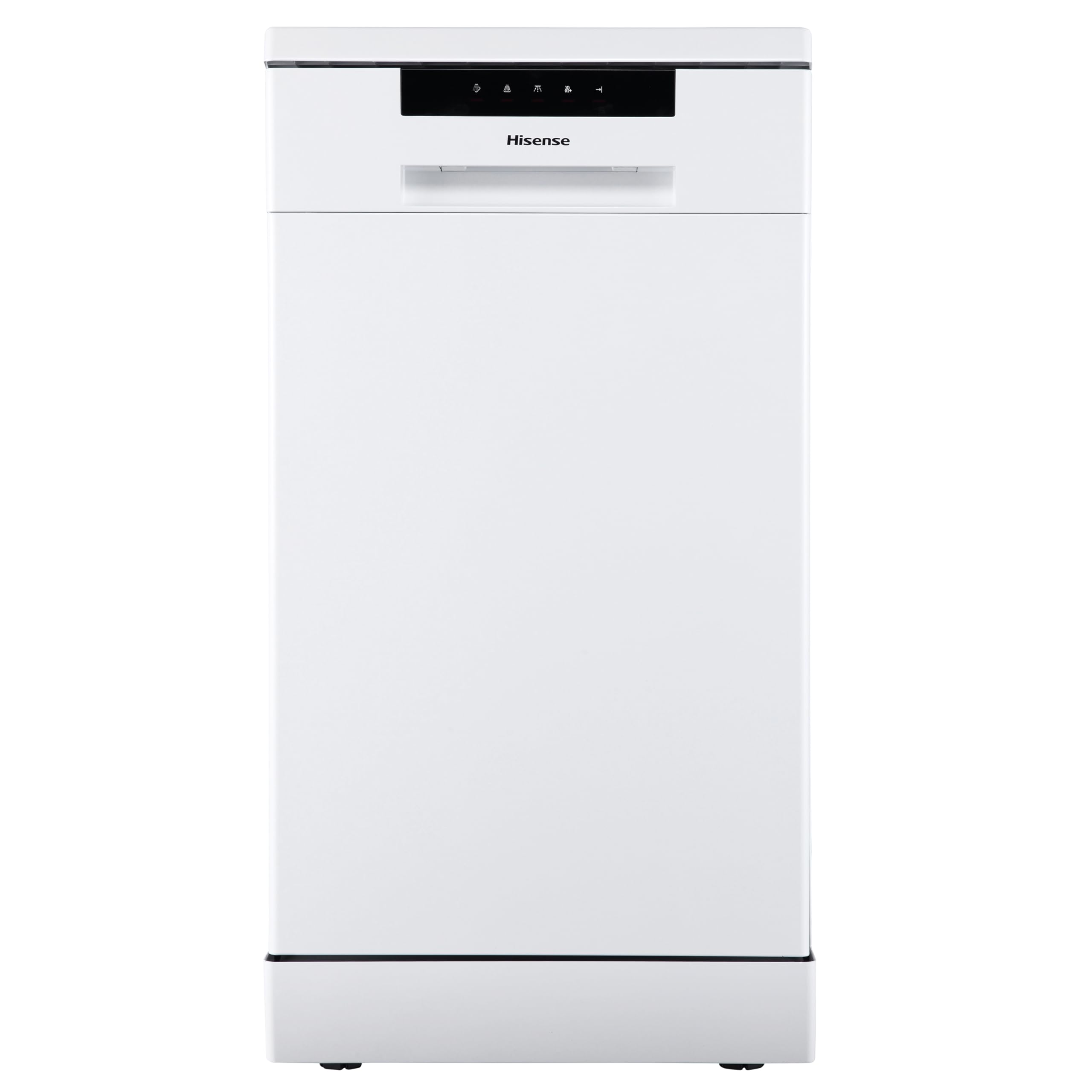 Hisense HS523E15WUK Slimline 10 Places Free Standing Dishwasher White with 30 Minutes Quick Wash [Energy Class E]