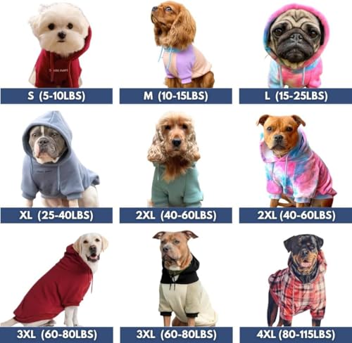 Image of Spark Paws Dog Hoodie - Premium Dog Sweater for Small, Medium, and Large Dogs | Warm Outfits for French Bulldogs, Pitbull, Puppy, Winter Jacket Alternative - Daisy - M
