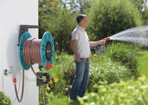 Gardena 2650 164-Foot Wall Mount Removable Garden Hose Reel With Hose Guide #TOP1