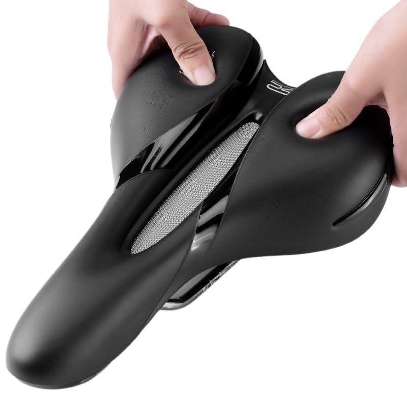 CHENJIAHAO Sillin Bicicleta Muy Comodo Ciclismo MTB Bicicleta Carril Hueco sillín Transpirable Suave Gel de sílice cojín Bicicleta Parte Asiento Sillin Bicicleta(5131HETA)