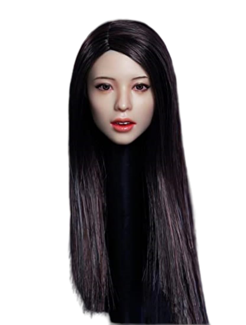 HiPlay 1/6 Scale Female Figure Head Sculpt, Charming Girl Doll Head for 12 Inch Action Figure TBLeague JIAOUDOLL 208A