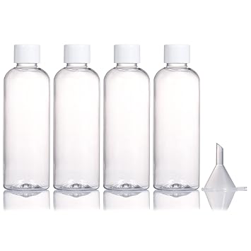 5x Weiße Reiseflaschen 30ml - Nachfüllbare Tuben Für Kosmetik & Zahnpasta