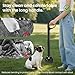 NYEONHRT 28 Inch Handle Dog Pooper Scooper Portable with Bag Attachment, One Handed Foldable Design, Includes 120 Waste Bags and Dispenser for Grass Yard Gravel Cleanup