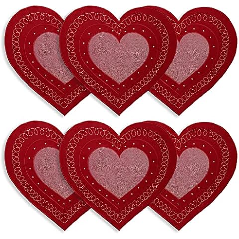 OWENIE Valentine's Day Placemats Set Cover