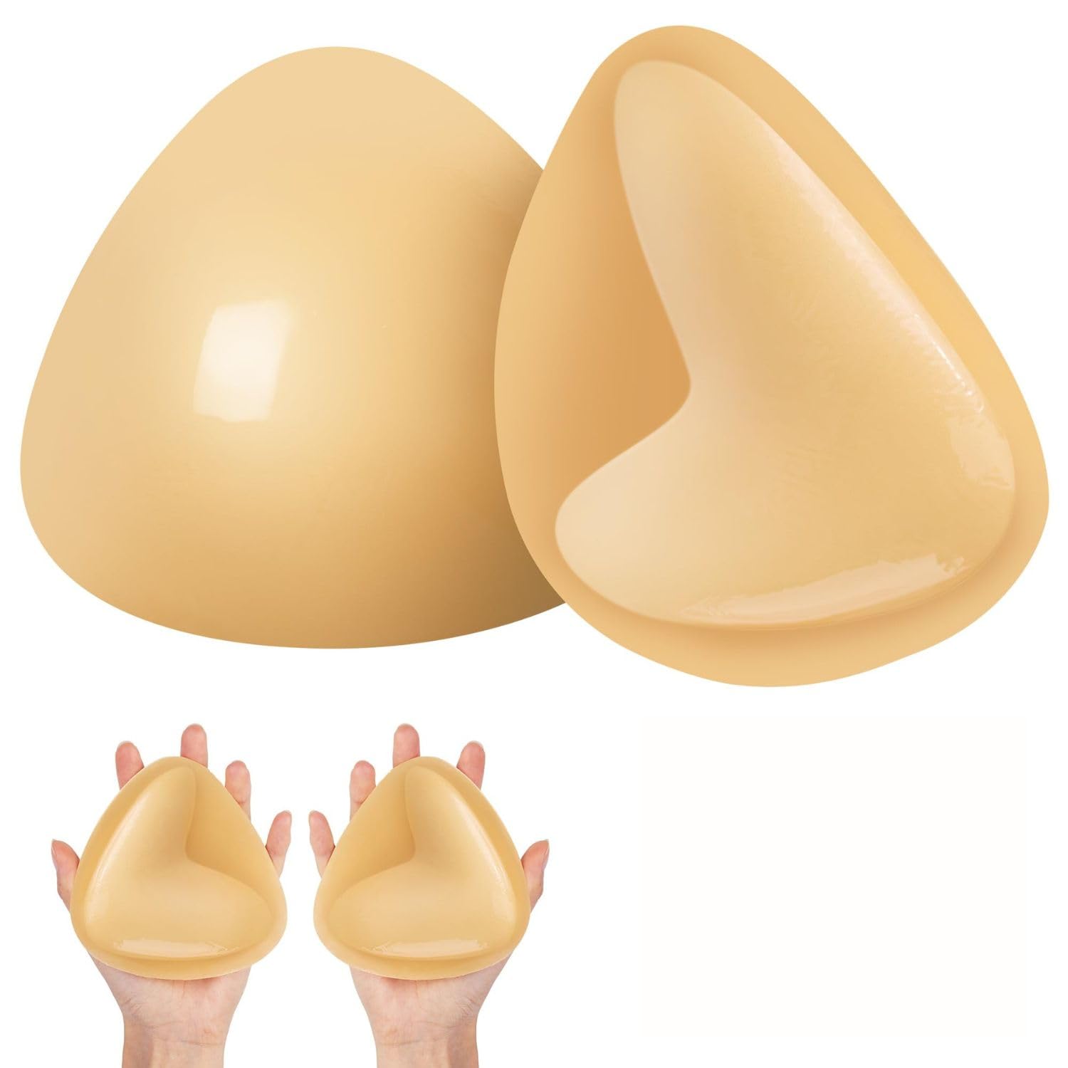 Double Sided Sticky Bra Inserts - Instant Lift Bra Pads Inserts Reusable Breast Pads Push Up for Bikini Swimsuit Sports Bra.-image-0