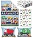 Baby Boom Funhouse Construction Area 4 Piece Toddler Bedding Set, Trucks – Includes Comforter, Sheet Set – Fitted + Top Sheet + Reversible Pillowcase for Boys Bed, Blue