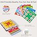 TINYLENS Kids Memory Matching Game with Flip Board & 10 Double-Sided Cards, Educational Matching Games for Toddlers 3-5, Preschool Learning Travel Game for Car & Airplane Trips