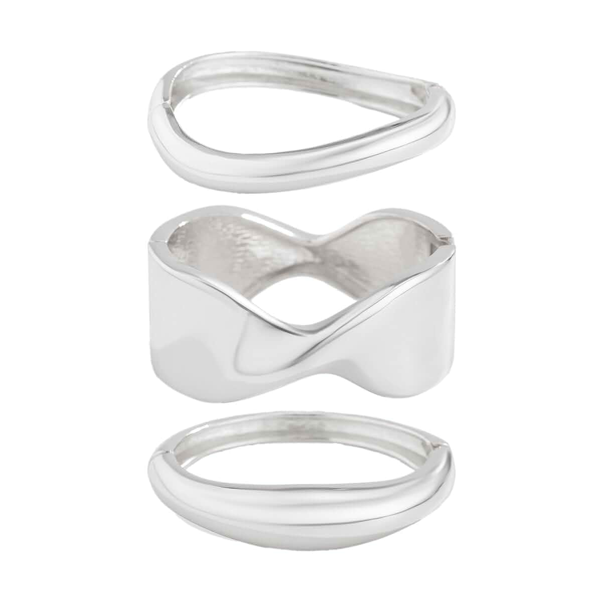 Gold Bangle Bracelets for Women Silver Plated Wide Wire Chunky Cuff Bracelets Trendy Hinged Cuff Open Wide Chunky Silver Bracelet Irregular Minimalist Bangle Jewelry