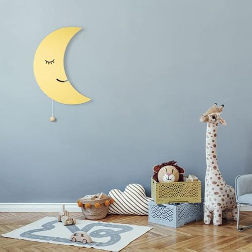 Lumipets Lighted Moon, Wall Mounted Lighted Moon Lamp, Battery Operated Moon Light Sign, Lightweight Crescent Moon Night Light For Babies, Toddlers, Kids, 17.7 X 11.2 X 1.5-Inch #TOP5